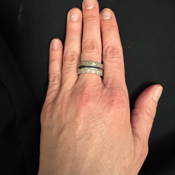 Vera Wang Jewelry - BNWOT | Vera Wang Love Collection Emerald & Sapphire Baguette Ring